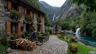 Saya Menemukan Desa Paling Terisolasi di Pegunungan Alpen Swiss… Dengan Air Terjun Setinggi 100m