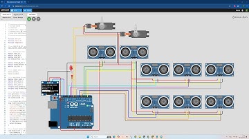 Membuat Smart Gate + Smart Slot Parking System || Palang Pintu & Slot Parkir Otomatis #wokwi