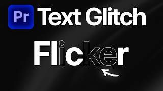 How To Make Text Flicker Effect in Premiere Pro
