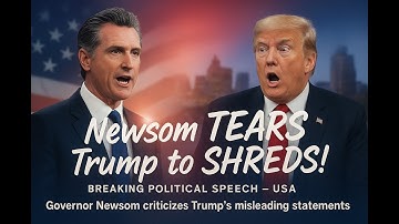Newsom TEARS Trump to Shreds in Public Speech | Shocking Political Moment
