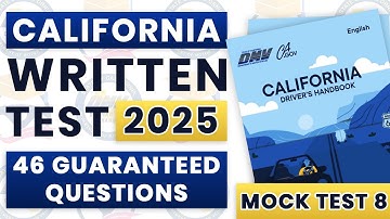 California DMV Written Test 2025 | CA Permit Test 2025 | California Driver