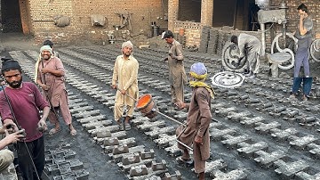 Extreme Heat Furnace Casting to Make Chaff Cutter Machines | Raw Scrap to Powerful Grass Cutter