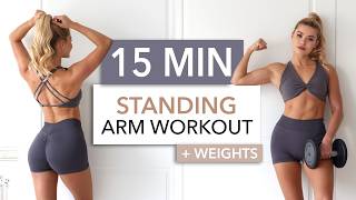 Download lagu 15 MIN STANDING ARMS   WEIGHTS - Gym Style / burns like fire, everything you need for toned arms