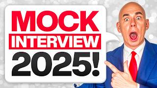 MOCK INTERVIEW 2025! Job Interview Questions & Answers (How to PREPARE for an INTERVIEW) 100% PASS!