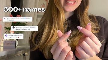 asmr if i say your name you can go to sleep (500+ names) saying my subscribers names part 2 🤍