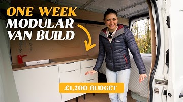 BUDGET MODULAR VAN BUILD IN 1 WEEK - Start to Finish on a £1200 budget