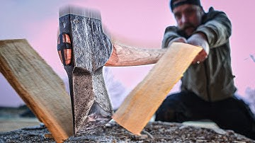 I Forged a Splitting Axe With a Diamond Shape