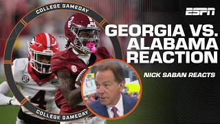 'Put that game BEHIND you' - Nick Saban reacts to Georgia vs. Alabama | College GameDay