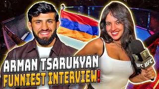 Arman Tsarukyan FUNNIEST interview   thoughts on fighting Islam Makhachev at UFC 311