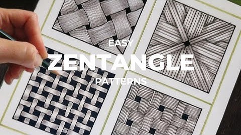 Easy Zentangle Patterns For Beginners | Part 1 | Tutorial