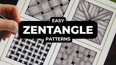 Easy Zentangle Patterns For Beginners | Part 1 | Tutorial