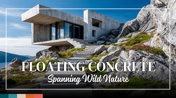 Brutalist Bridge Houses – Concrete Spanning Nature with Grandeur and Precision