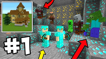 How To Find Diamonds - Block Crazy VIP 3D New Multiplayer Survival Walkthrough Part 1