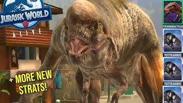 New DISTORTUS REX RAID Strategies! | Jurassic World Alive