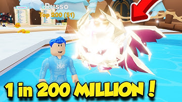 THIS PET IS 1 in 200,000,000 IN BUBBLE GUM SIMULATOR INFINITY UPDATE!!
