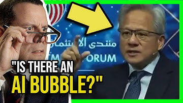 Jensen Huang SWEATING BULLETS with AI BUBBLE question
