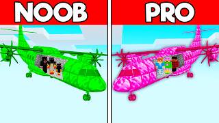 COLORS BATTLE: AIRPLANE Build Challenge in Minecraft
