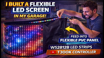 DIY Flexible LED Video Wall | Build a WS2812B Addressable LED Display (Full Tutorial) WS2813 & T300K