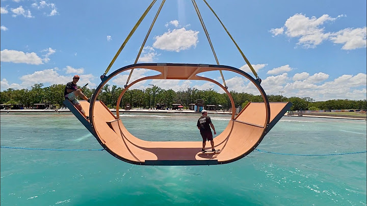 Floating Ramp in a Wavepool? This is the Swatch Nines in Waco Texas!