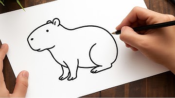 How to Draw a Capybara (Easy & Cute) | Step-by-Step for Beginners