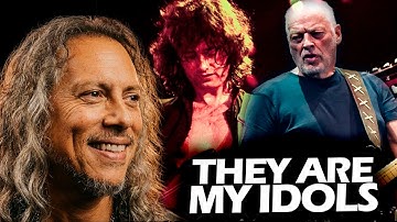 KIRK HAMMETT REACTION TO GUITAR LEGENDS LISTENING TO HIS MUSIC #METALLICA