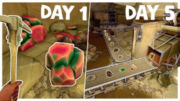 Building an Automated Mining Factory Deep Underground - Mine Mogul