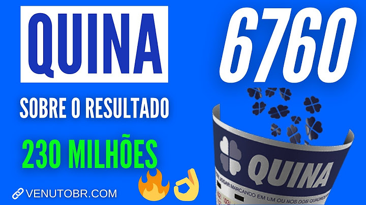 🍀Sobreo o Resultado Quina 6760