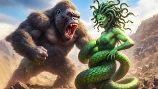 🦍 King Kong vs Serpent Queen 💥 Smashing the Lair of the Demon Snakes in Fierce Battle 🐍🔥