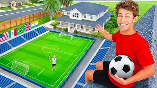 I Built a Soccer Stadium in My House!