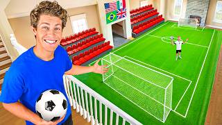 I Built a Soccer Stadium in My House!