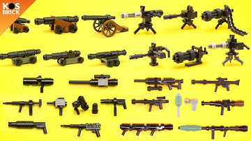 Lego Weapons and Guns Compilation Part 5-8 (Tutorial)