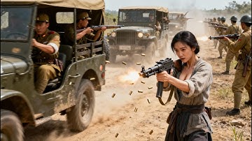 日軍屠村，怎料美女特工怒抗改造機槍暴怒斬殺整個日軍部隊！⚔️  MMA | Kung Fu  #女特工電影#抗日