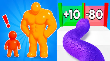 Snake Run Race VS Tall Man Run 3D MAX Levels unlocked Speed Run Android iOS Trending GamePlay