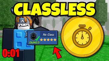 I Speedran With NO CLASS in 99 Nights in The Forest!