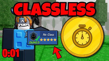 I Speedran With NO CLASS in 99 Nights in The Forest!