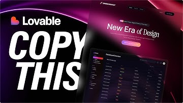 FULL Al process for Landing page design with Lovable