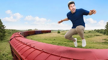 Testing What Happens If You Jump On A Moving Train