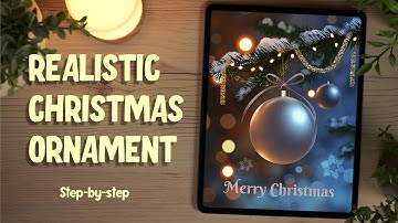 Draw a Cozy Christmas Ornament in Procreate 🎄