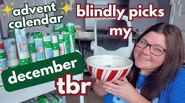 Blindly Picking My December TBR 🎄🎁 Wrapped Books Advent Calendar!