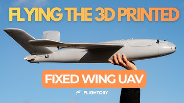 3D Printed Fixed-Wing UAV Flight | Stork