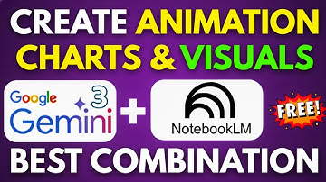 Gemini 3 + NotebookLM creates stunning ANIMATED VISUALS  CHARTS in minutes!
