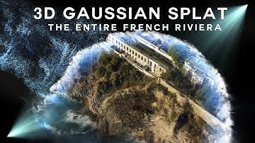 3D Gaussian Splatting the French Riviera | Aerial Capture Showcase