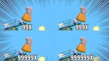 Peppa Pig Parodies Intro Getting 999999X Speed Part 2