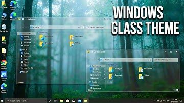 WINDOWS 10/11 GLASS THEME | Make Windows 10/11 Look Like This! Glass Blur File Explorer !