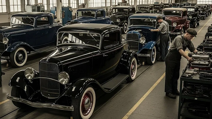 Inside the 1932 Ford V8 Factory: How Ford Built America's First Affordable V8 During the Depression