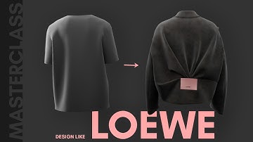 Design Like Loewe (Draped Jacket) CLO3D Beginner Tutorial