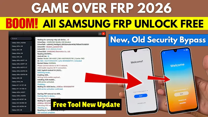 Samsung FRP Bypass (All Android Versions)  Old & New Android Bypass Free Method  | Samsung FRP Tool