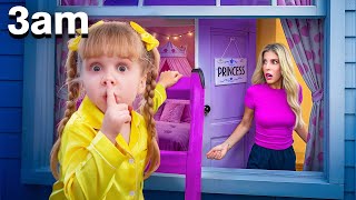 Daughter is SNEAKING OUT of NEW HOUSE at MIDNIGHT