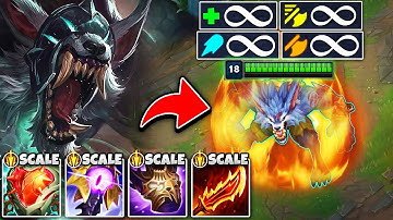 I invented a broken Warwick build where every stat scales infinitely (STACK LORD WARWICK)