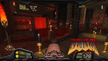 Brutal Doom v22 Test5 RC2 | Doom 2 Remake from Hell - Map06: The Crusher | 4K/60